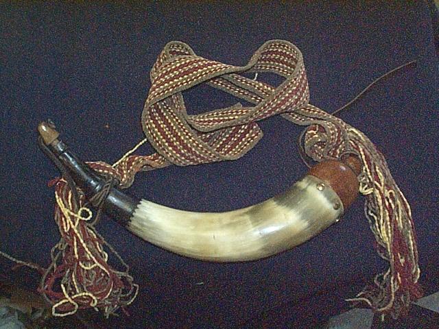 My powderhorn and sash